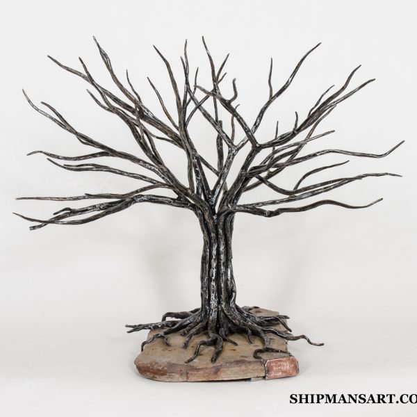 Tree of Life Oak Tree Metal Sculpture Shipman 05